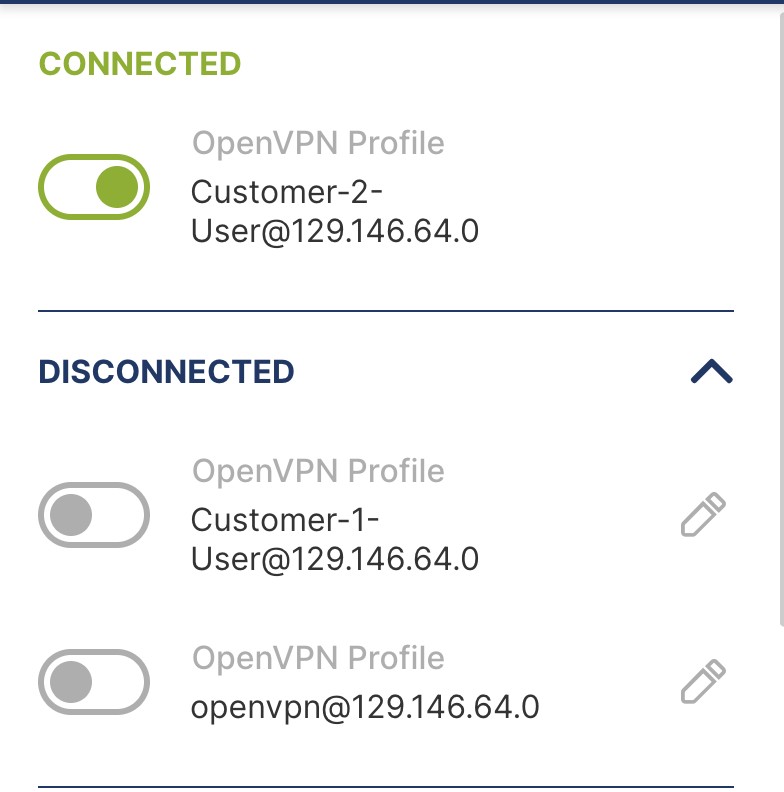 Customer 2 User Connected