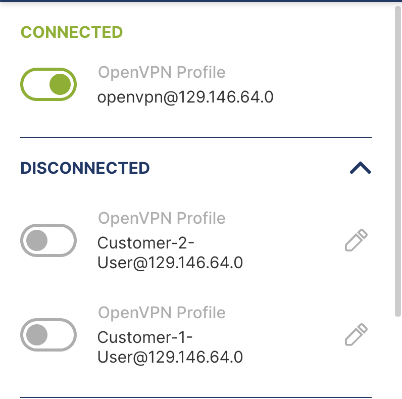 Admin User Connected