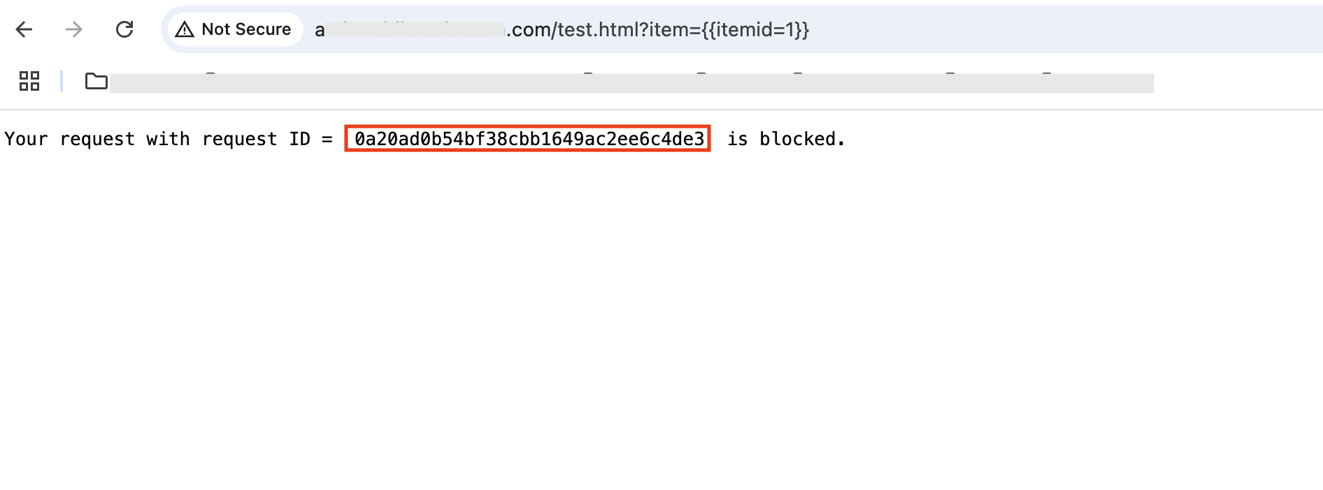 Blocked req with req id