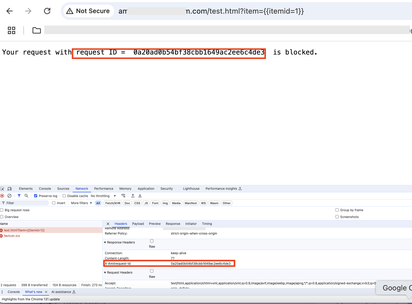 LB Resp with req id header