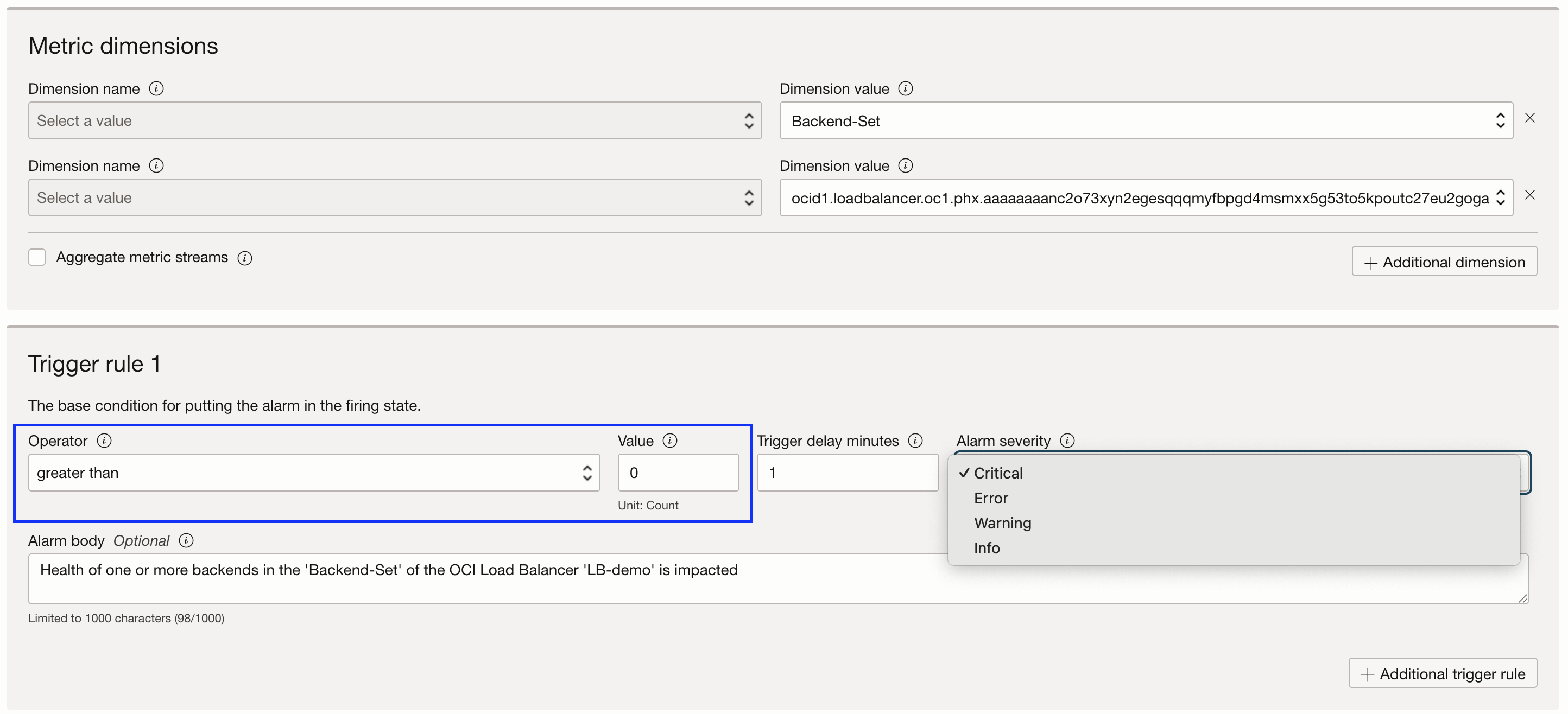 Metric-Dimension-Trigger