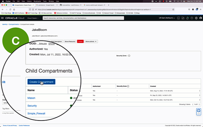 VCN and Compartment Deployment