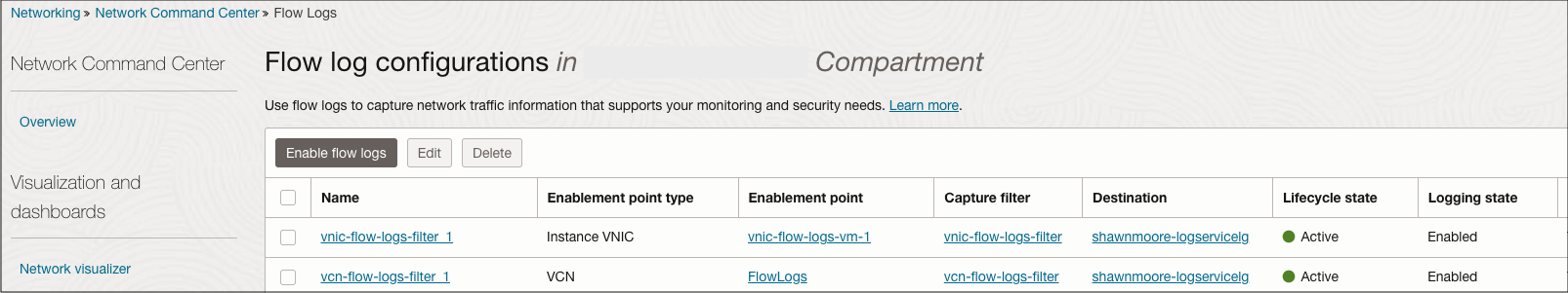 VFLE_FLOW_CONFIGS_VNIC