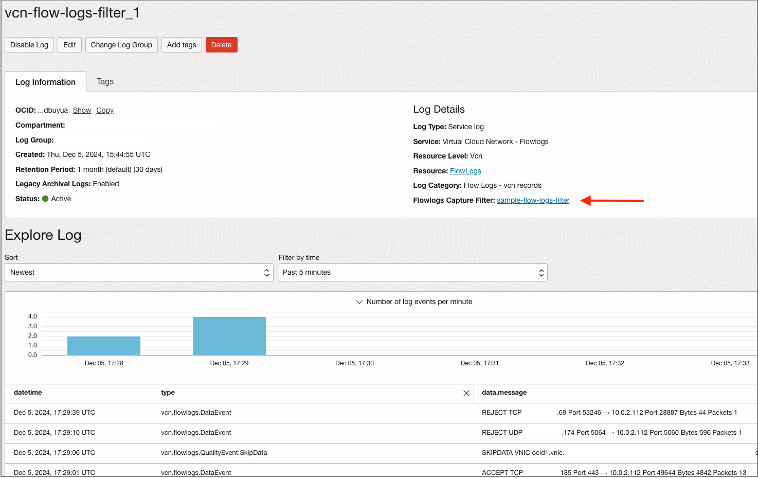 VFLE_FLOW_LOG_DATA_SAMPLE
