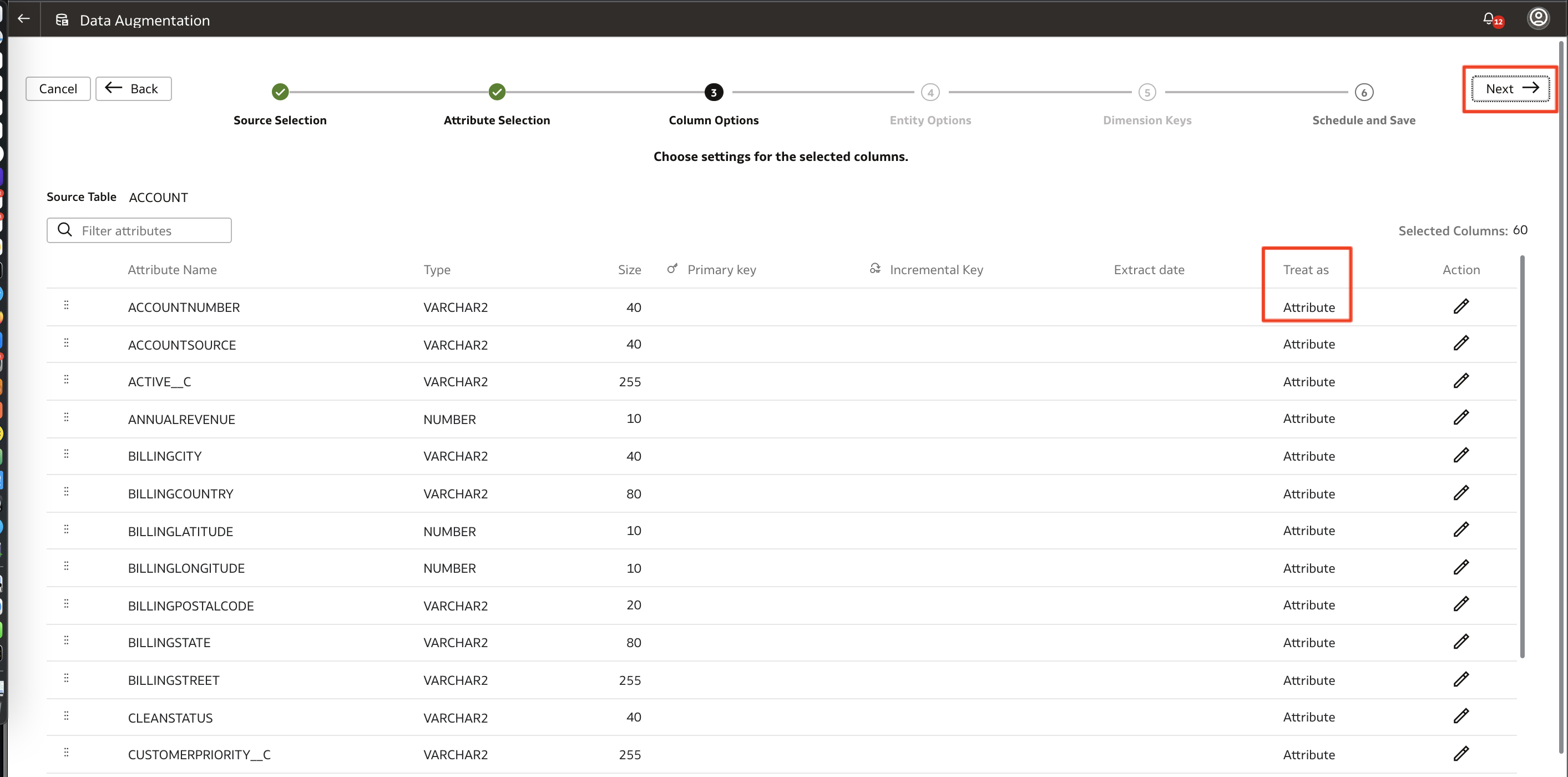 VM-707-18-Select Account Dim Columns Options 