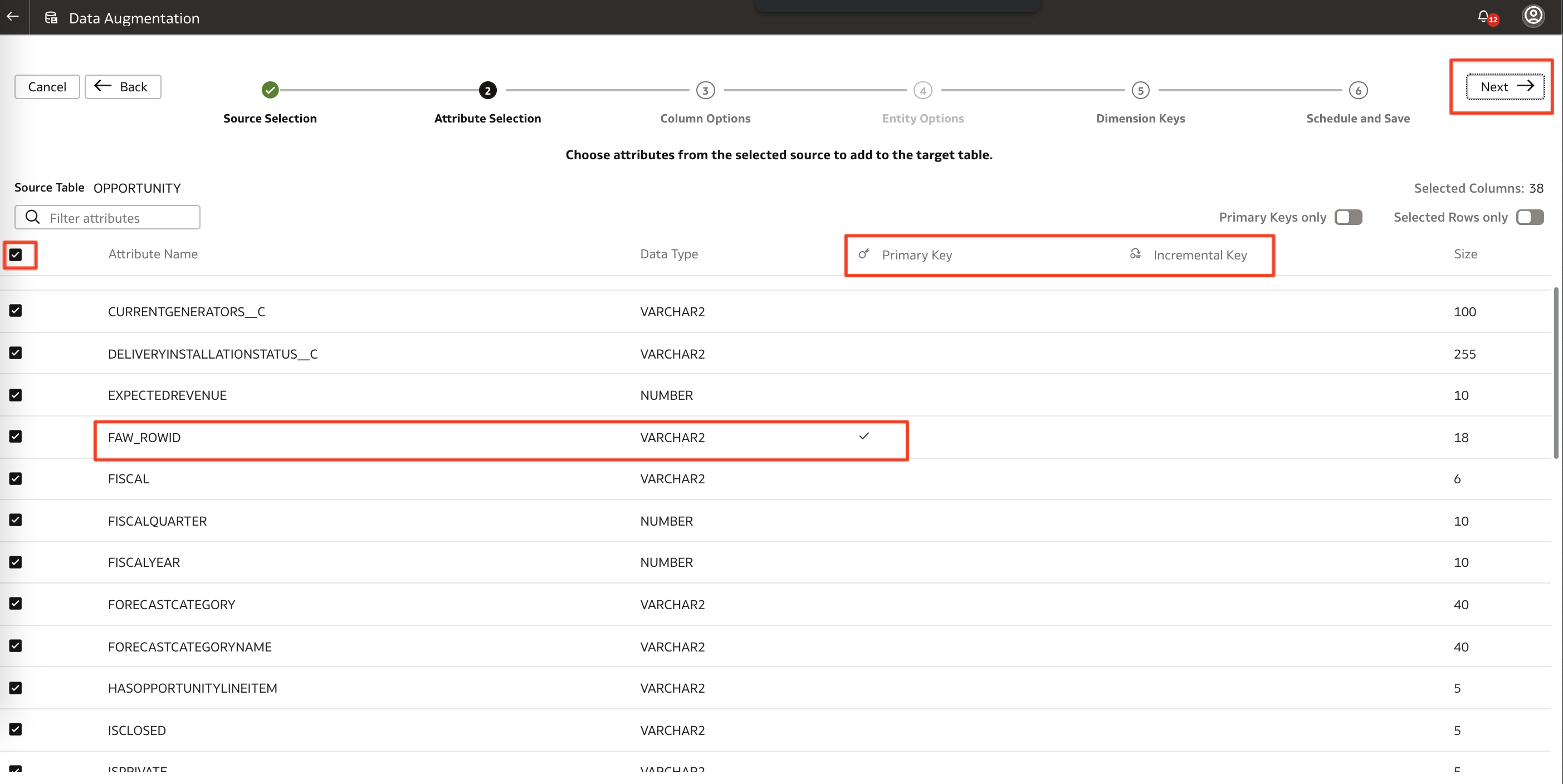 VM-707-26-Opp Fact Attributes