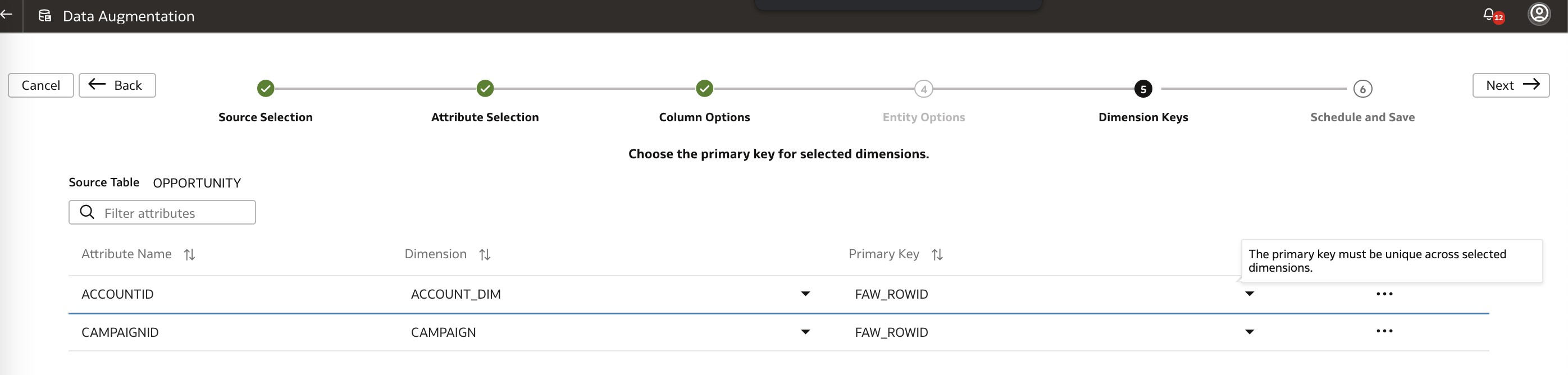 VM-707-28-Opp Fact Dimension Keys