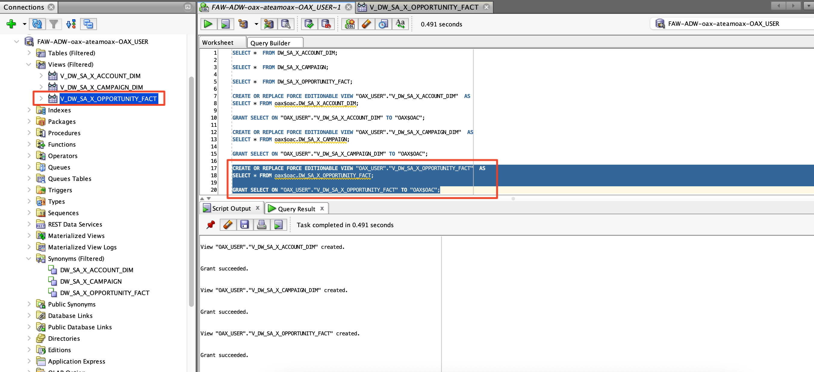 VM-707-34-OPP Fact DB objects