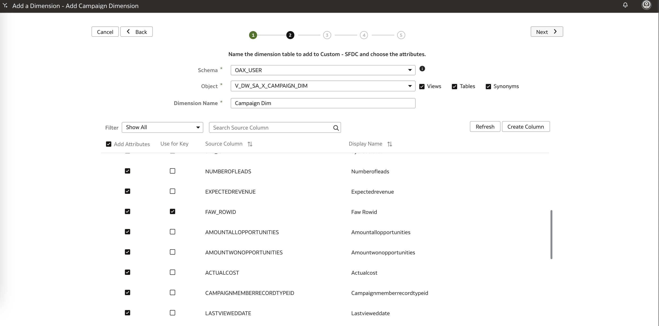 VM-707-38- Campaign Dimension Columns