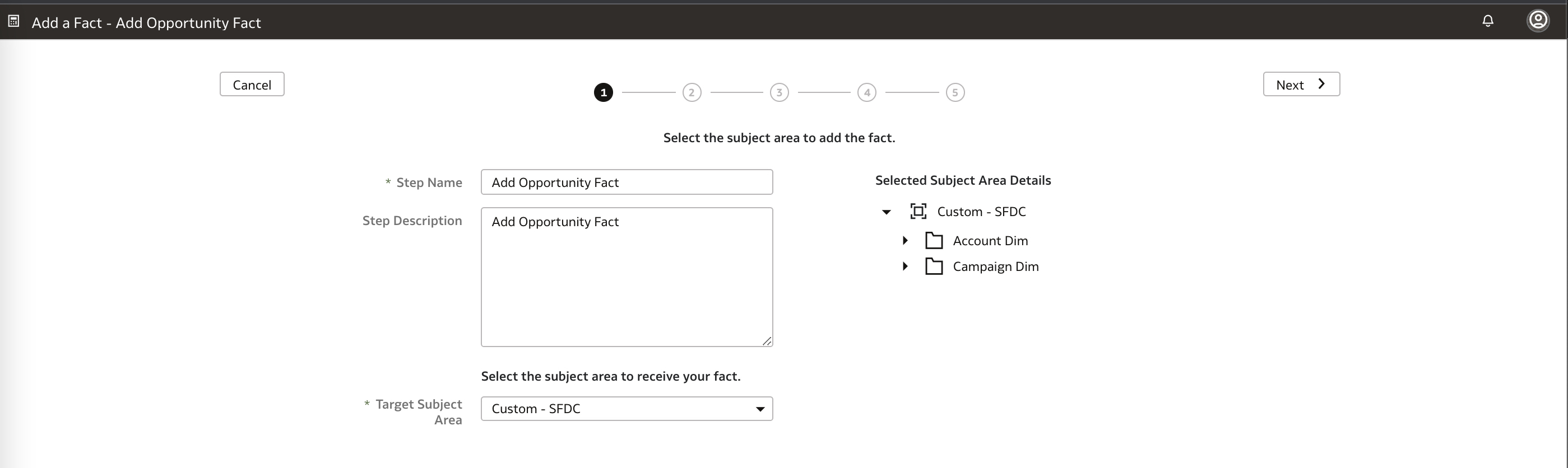VM-707-42- Add opp Fact