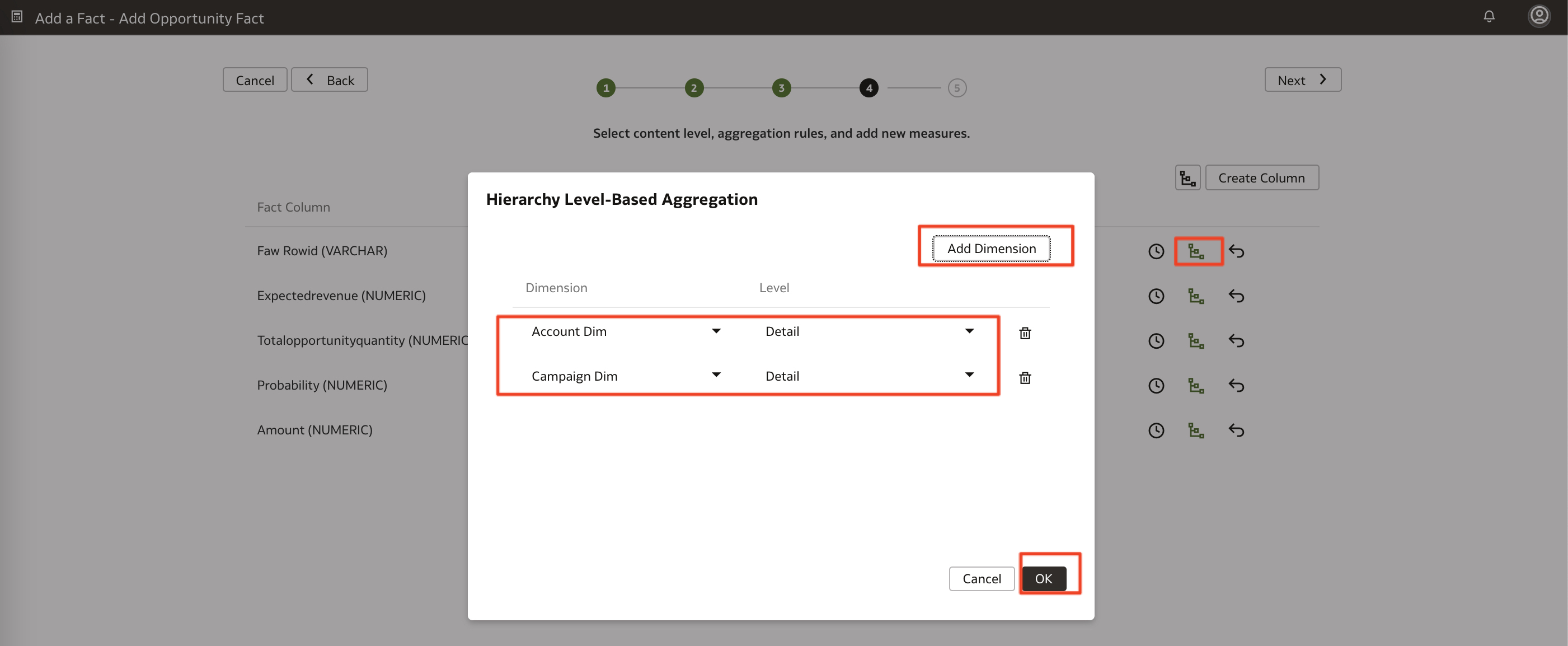 VM-707-46- Select Agg Levels