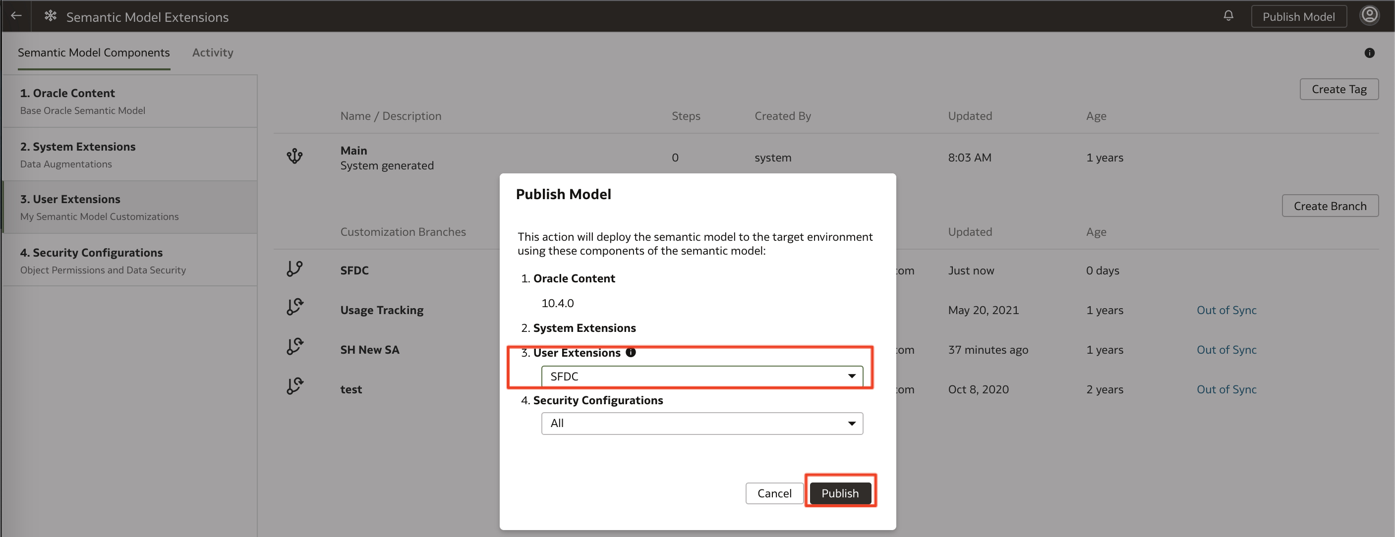 VM-707-48- 00 - 02 - Select SFDC and Publish Model