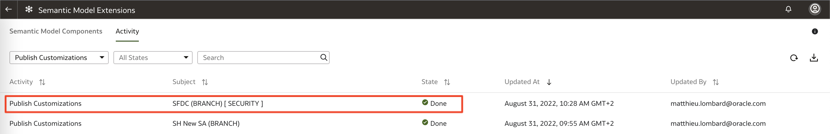 VM-707-48- 00 - 03 - Validate  Publish success