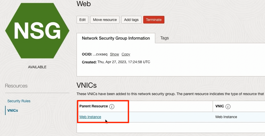 WEB NSG VNIC SCREENSHOT 2