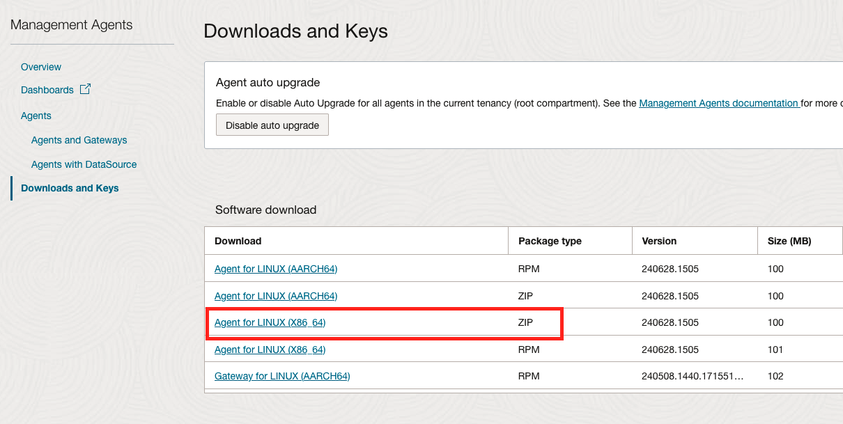 Figure. Management Agent for Exadata Database Service