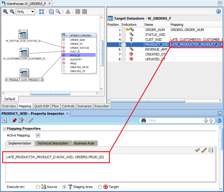 Calling Product Function Within Mapping
