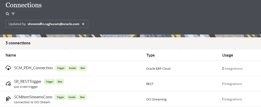 Connections Integration 3