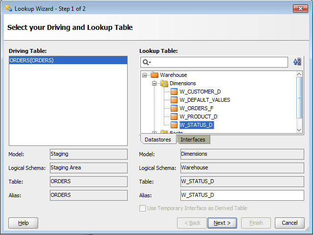 Fact Interface - Adding A Lookup - Step 2