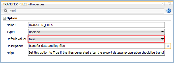 Figure 8: Knowledge Module Option –Transfer Files
