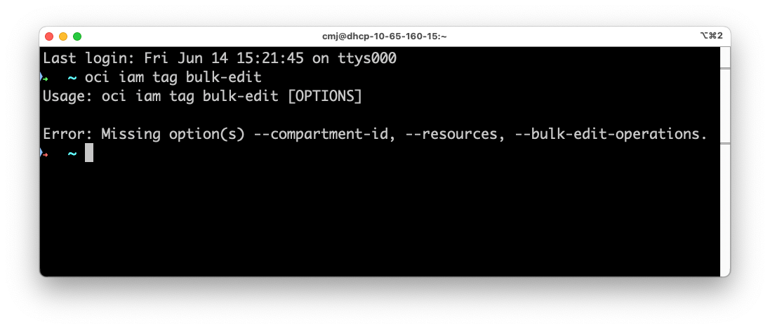 Bulk Editing tags on resources using the OCI CLI | ateam