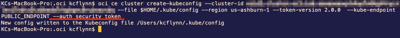 Generate Kubeconfig Command