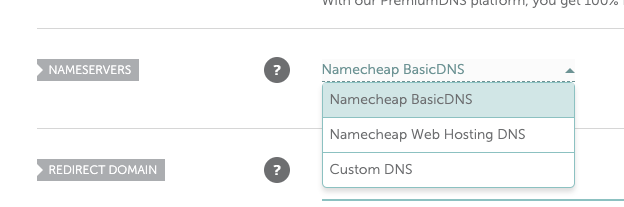 namecheap DNS server setting