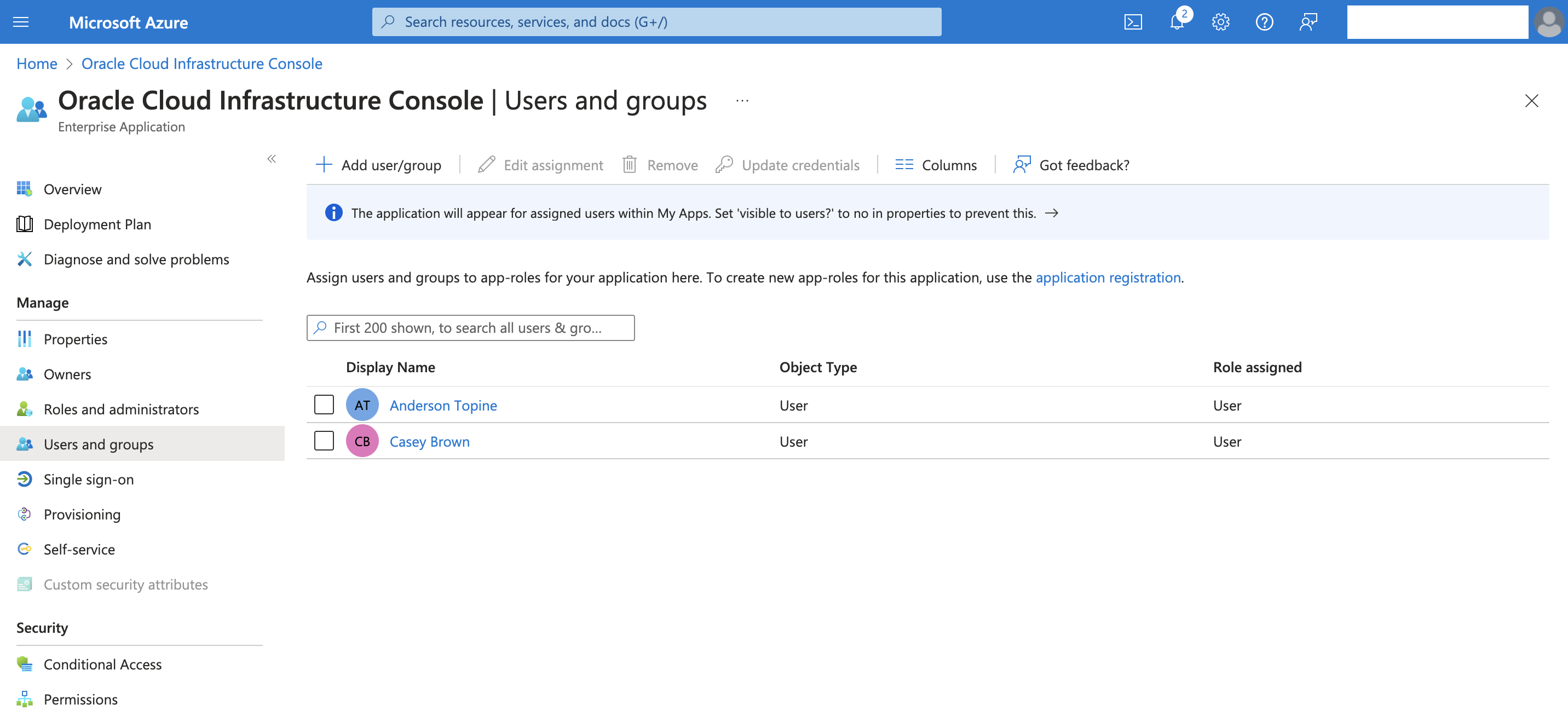 Entra ID User/Groups
