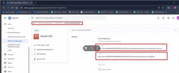 Service Provider Details 