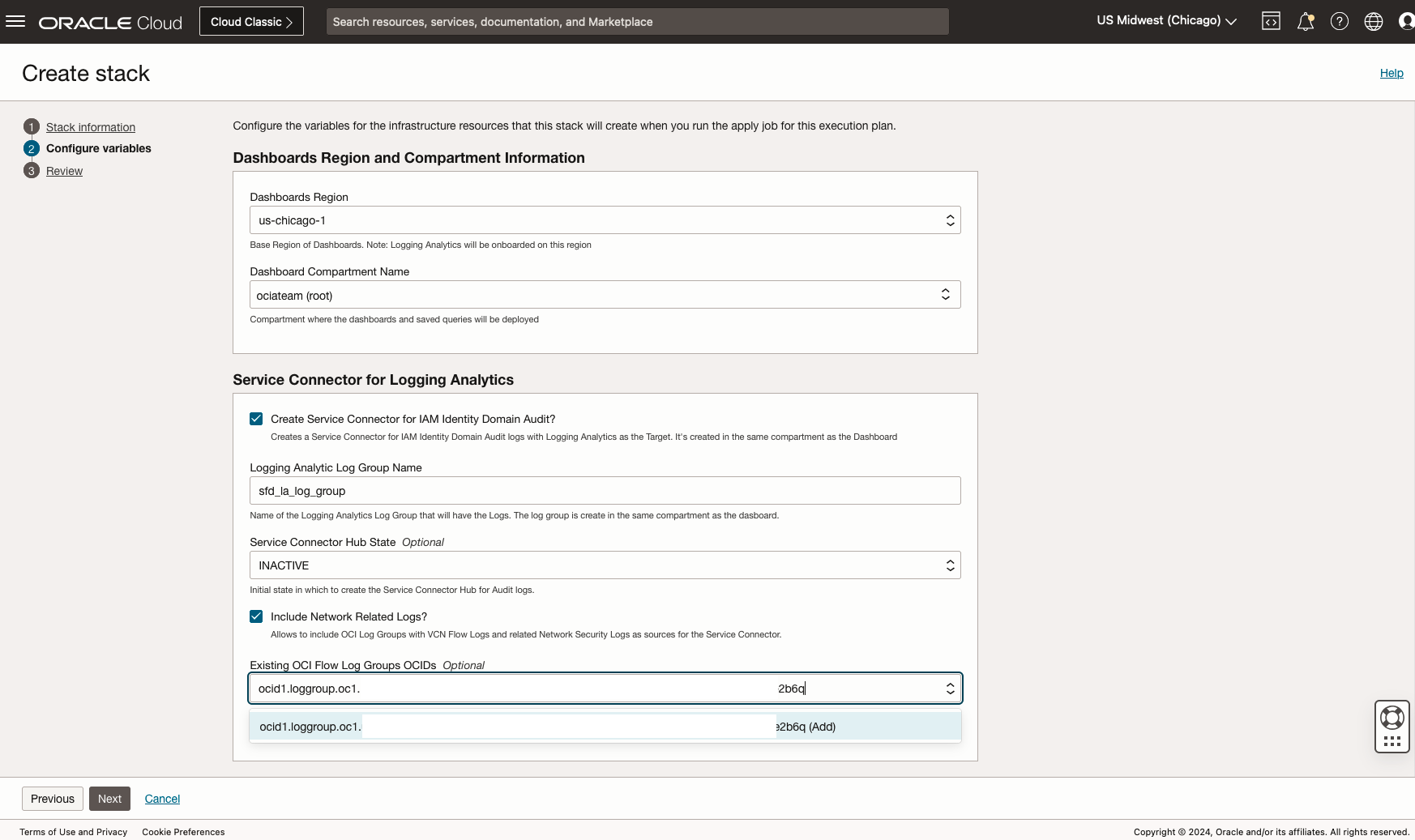 Figure 7. Security Fundamentals Dashboard Terraform Stack