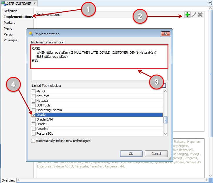 User Function - Customer - Implementation