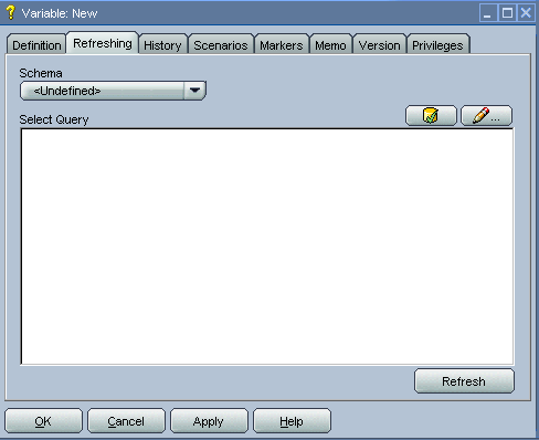 Variable Refresh SQL Query