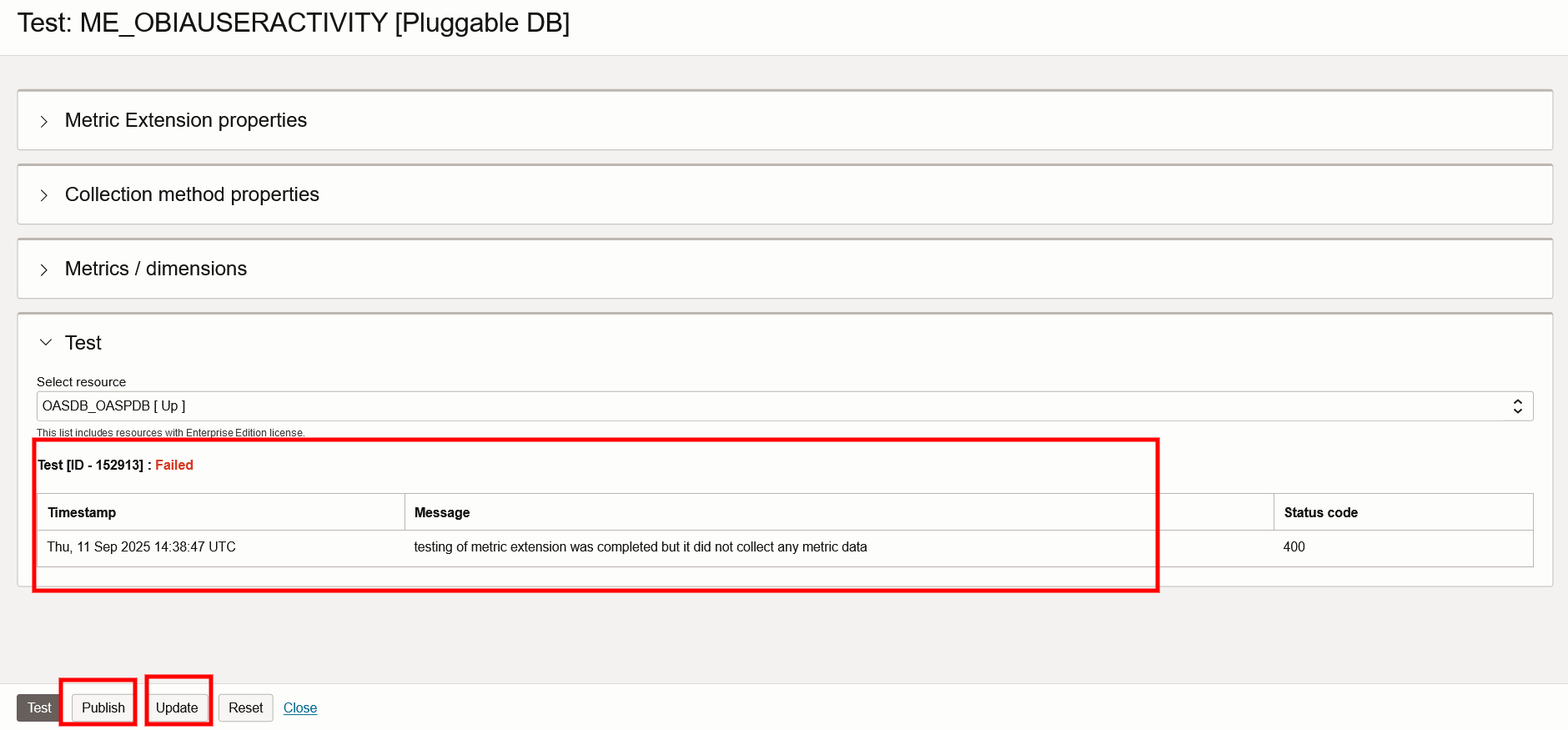Create Metric Extension Continued