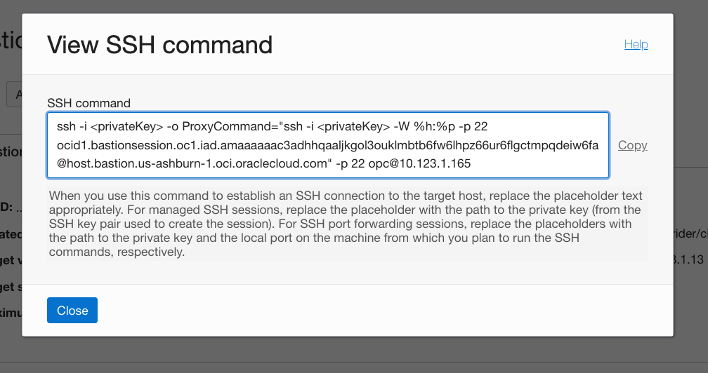 suggested command line