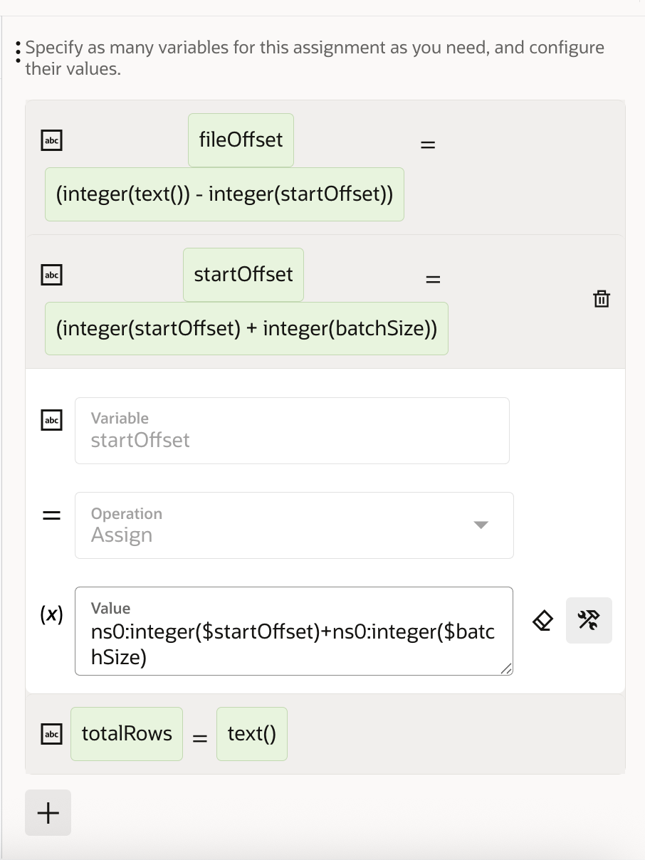 startOffset variable definition