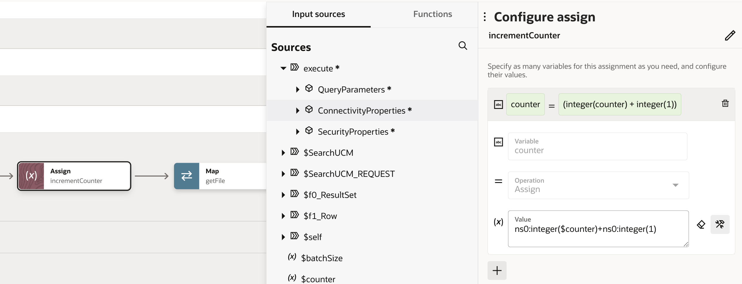 Maintain the counter variable