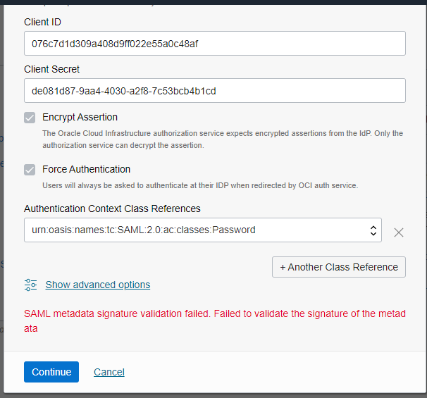 Federation - Signature Validation Error