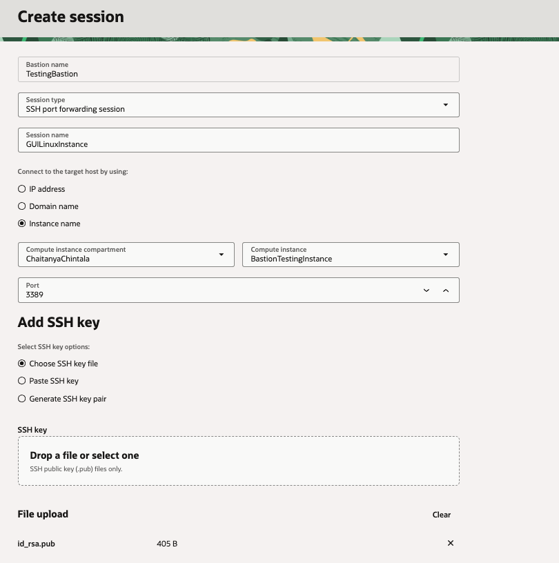 GuILinuxSSHPortforwadingsession