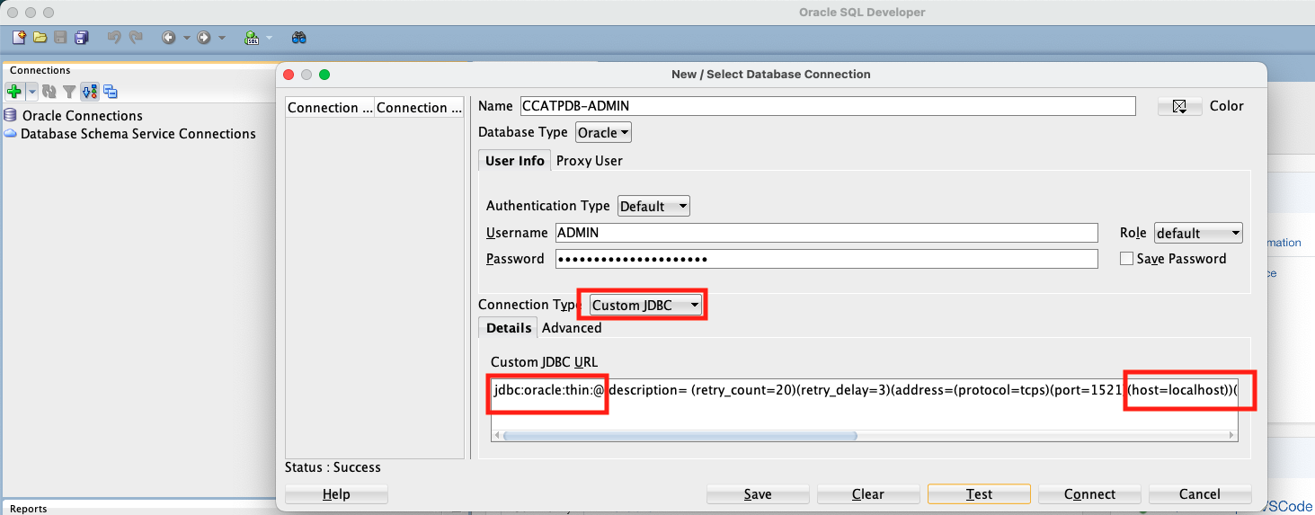 SQLDeveloperDBconnection