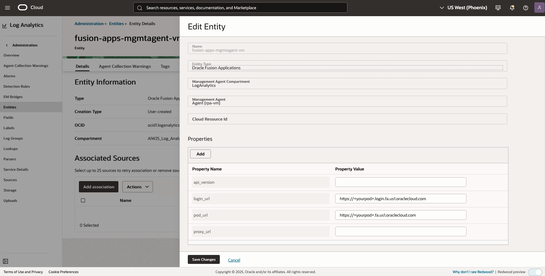 Figure 3: Fusion Applications Entity Creation
