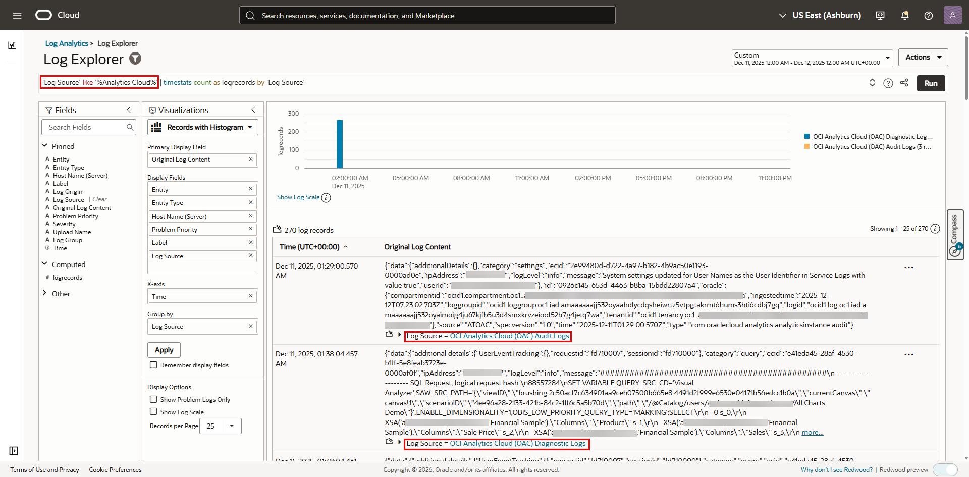 Move Oracle Analytics Cloud Logs to OCI Log Analytics for Analysis and ...