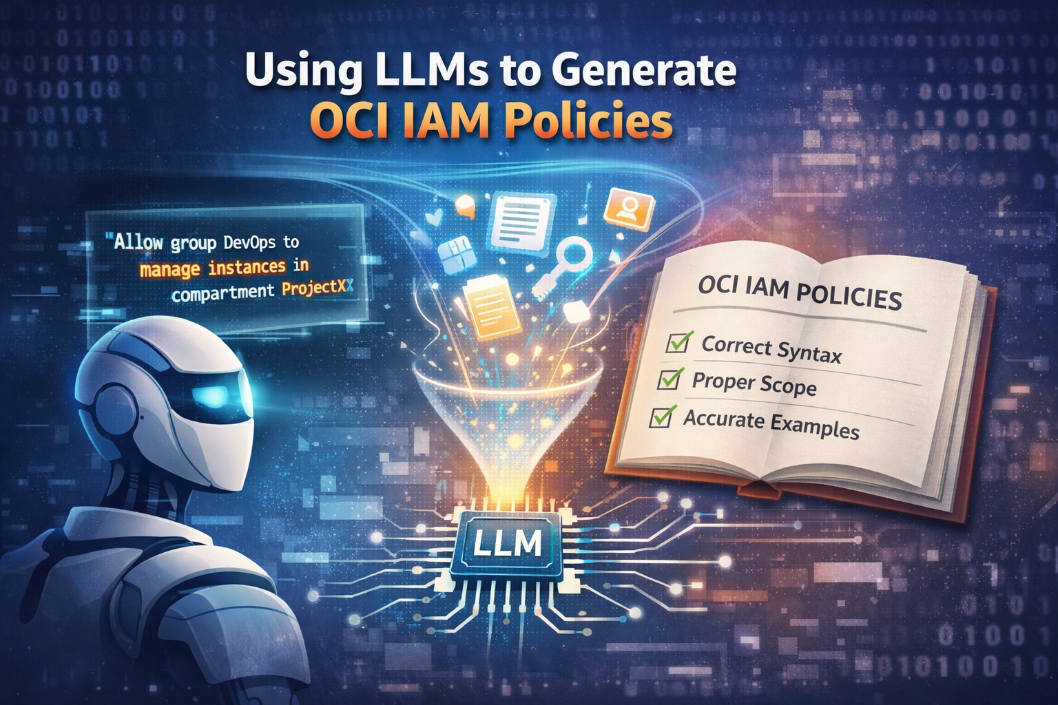 Accelerating OCI IAM Policy Writing Using LLMs