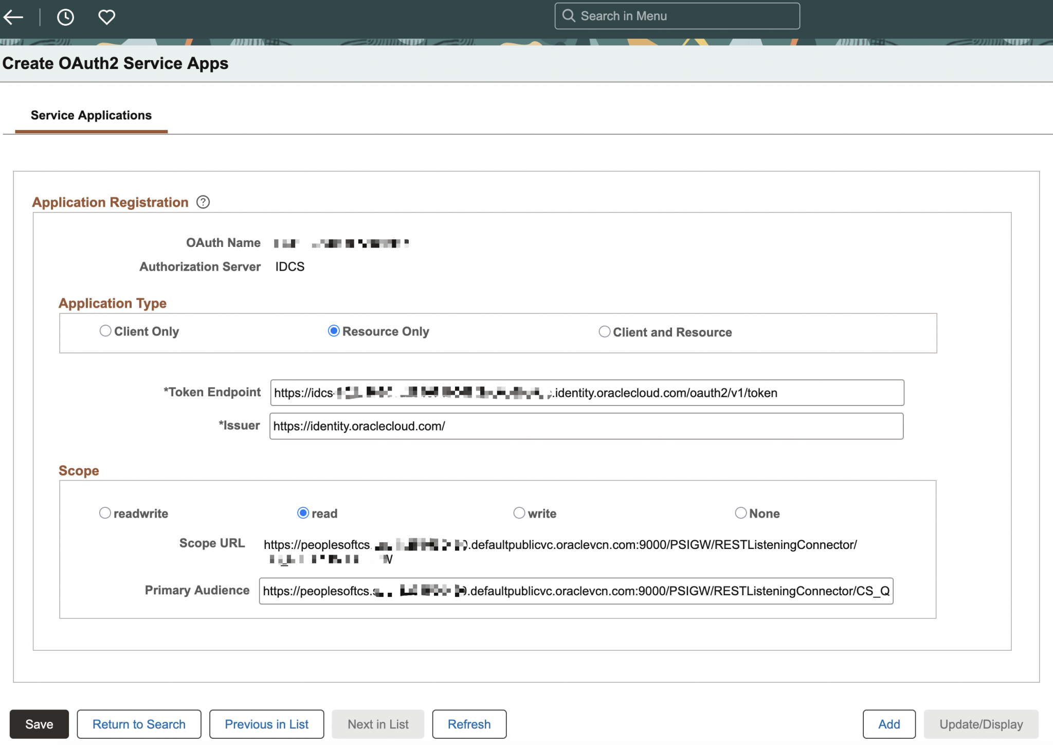 Leveraging OCI IAM to securely access PeopleSoft REST APIs using OAuth ...