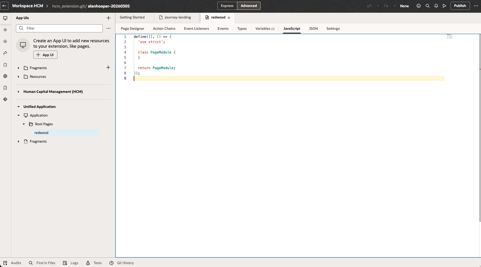 Figure 19: Javascript