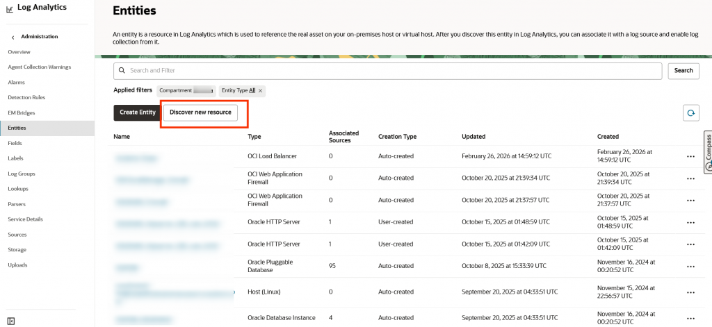 Log Analytics Discover Resources 1