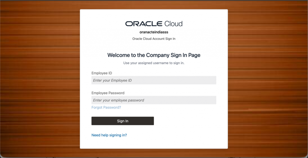 Customised Hosted Sign In  